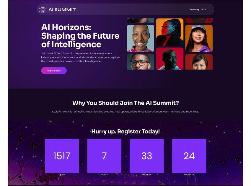 Future Conference event website preview