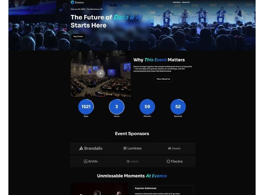 Data and AI Forum event website preview