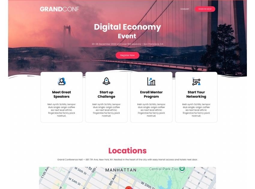 Innovation Forum event website preview